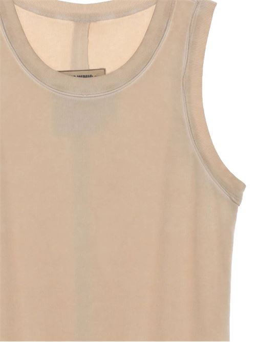 Canotta girocollo beige chiaro senza maniche UMA WANG | UP1030TI TOPUW200